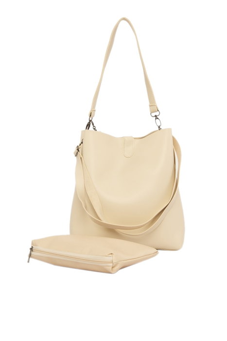 Zoozie Bags Bolso de Hombro Midi Crema con Flecos Zoozie Bags Bolso de Hombro Midi Crema con Flecos